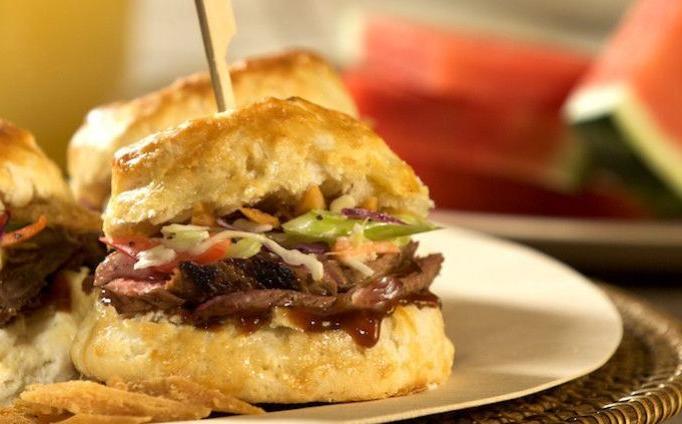 BBQ Beef Biscuit Sliders